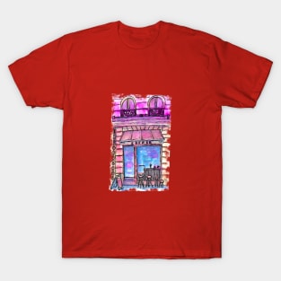 COFFEE SHOP PAINTING T-Shirt